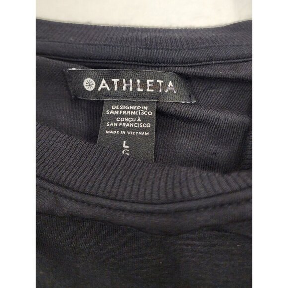 Athleta Santorini Cinch Midi Dress Black Large - Picture 6 of 9